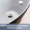 HIDROP Tub Drain Tip Toe Bathtub Drain Conversion Kit Assembly,