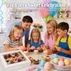 Anscher 24 Counts Mini Cupcake Boxes with Window 14x10x4 Inch