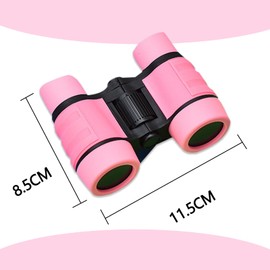 Binoculars Kids and Shockproof Kids Binoculars for Girls Educational Toys for 3-7 Year Old Girl Gifts Durable Outdoor Gear Birthday Gifts Toys for 6 Years Old Girls and Boys Pink