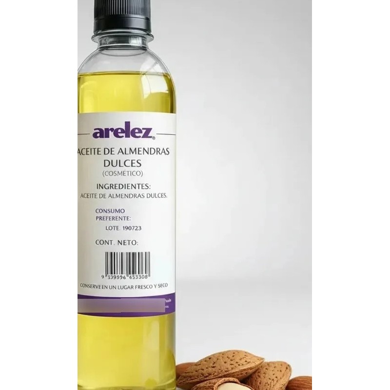 Aceite De Almendras Dulces 500 Ml Puro Arelez