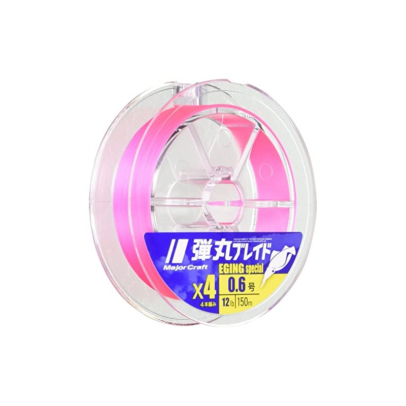 Major Craft PE Line Bullet Braid 4-strand Egging DBE4-150/0.4PK Pink
