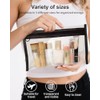 3 Pack Clear Makeup Bags - Organize Your Essentials in