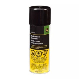 John Deere Black Medium Gloss Spray Paint 12oz - TY25638