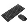 Keyboard Mouse Combo 2.4G Wireless Round Keycaps Ergonomic Design Silent