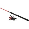 PENN Fierce IV Spinning Reel and Fishing Rod Combo, Black/Red