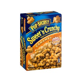 Pop Secret Caramel Microwave Popcorn 3ct Regular, 7.92oz Box (Pack of 1) - Microwave Popcorn, Non-GMO Popcorn, Caramel Crunch