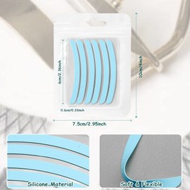 24Pcs Lash Lift Rods Ribbon Kit, Reusable Lash Lift Pads Lash Lift Tool, Soft Pads Silicone Perm Ribbon Eyelash Lifting Compensator, Eyelash Tapes Makeup Beauty Tools for Eyelashes Lifting (4 Colors)