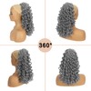 Oseti Drawstring Curly Wavy Ponytail Extension for Black Women, 14inch
