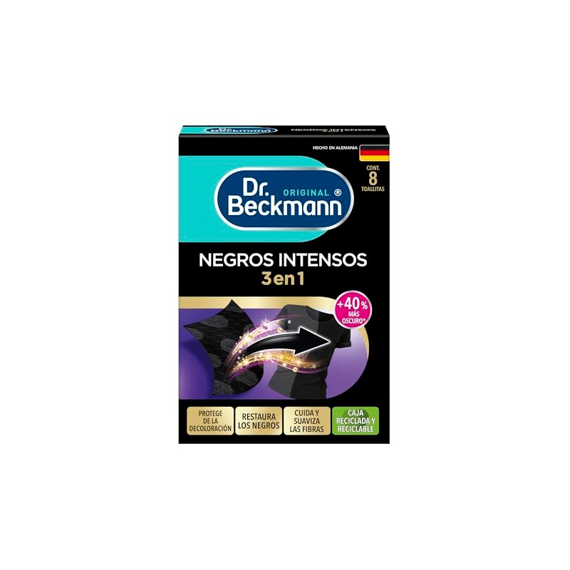 Beckmann Toallitas Negros Intensos Renovar Tonos Fibras Caja Pzas