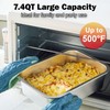 4-Piece 4 Inch Extra Deep Lasagna Pan with Lid, 11x14.2-Inch