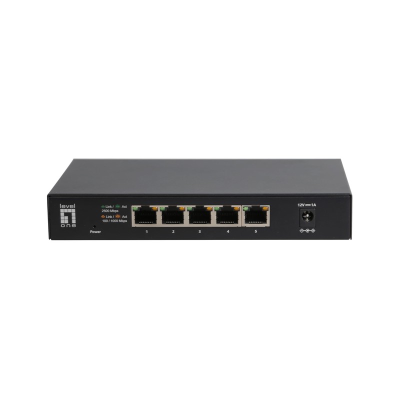 LevelOne GEU-0525 5-Port Unmanaged 2.5-Gigabit Ethernet Switch
