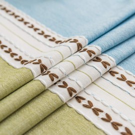 Pahajim -Lino Mantel Rectangular Peso Pesado Mantel de la Mesa Mantelería de algodón y Lino a Prueba de Polvo para la Partido Cocina Dinning