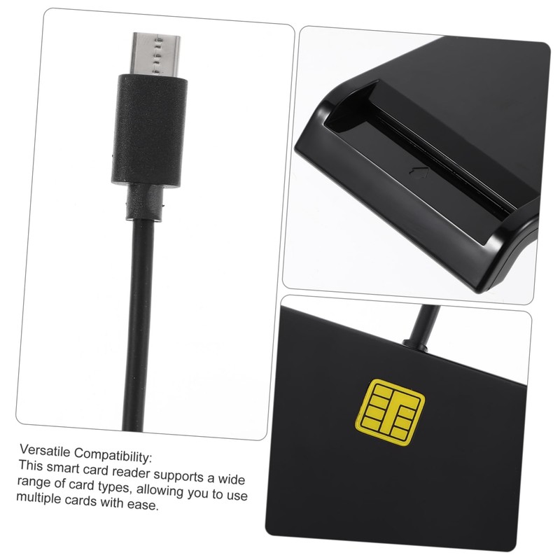 STOBAZA USB Smart Card Reader Portable Multi Card Reader for