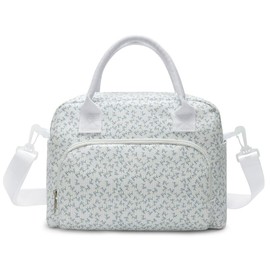 MEXS Lunch Bag Tote Bag Lunch Organizer Lunch Holder Insulated Lunch Cooler Bag 11L for Picnic Work for Women/Men:_Purple flower
