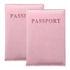 FATASH 2 PCs Passport Holder, PU Leather Cover, Waterproof Travelling