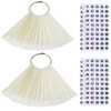 Beuniar Nail Swatch Sticks with Ring for Nail Polish Color
