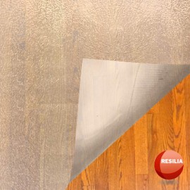 RESILIA - Deluxe Clear Vinyl, Plastic Floor Runner/Protector for Hard Floors - Skid-Resistant, Textured Pattern, (36 Inches Wide x 6 Feet Long), Made in The USA