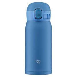 Zojirushi SM-WA36-AA Water Bottle, One-Touch Stainless Steel Mug, Seamless, 12.2 fl oz (0.36 L), Blue