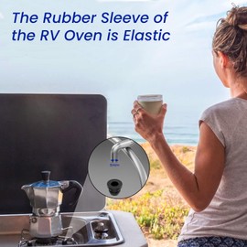 Henxing Pack of 30 rubber grommets, pot carrier rubbers, rubber feet, rubber grommets for pot supports with 5 mm rods, compatible with pot supports Dometic Smev and Thetford