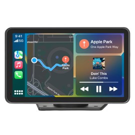 2025 Enhanced Carplay Screen for Car - 7" HD Portable Carplay & Android Auto with Bluetooth, HD Backup Camera, GPS Navigation, Siri, FM Radio, AUX, and Mirror Link – Compatible with All Vehicles