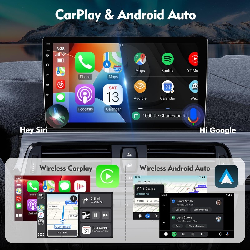 9 Inch IPS Touchscreen Android 13 Car Stereo for Dodge