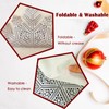 Snowflake Placemats Set of 6,15inch Christmas Placemats Decorations Christmas Table
