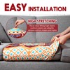 Hahafelt 8 Pcs Stretch Patio Cushion Covers Outdoor Sofa Cushion