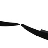 2Pcs/Set Front Headlight Eyebrow Eyelid Strips Cover Trim Glossy Black