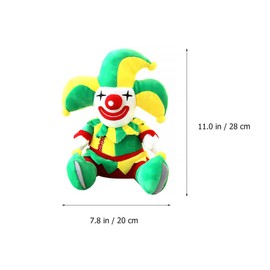 SAFIGLE Stuffed Plush Clown Plush Clown Cute Clown Plush Doll Stuffed Circus Clown Plush Toy Doll for Carnival Birthday Holiday Party Favors Decoration 28cm