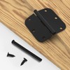 Haidms 30 Pack Matte Black Door Hinges No Squeak 3.5