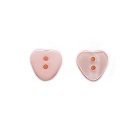 Vingol 50 Botones de Resina con Diseño de Corazón Multicolor, 2 Agujeros, 12 mm, para Ropa, Costura, Manualidades, Regalos