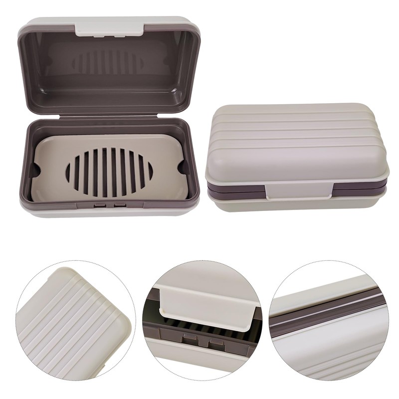 Leakproof Travel Soap Container with Lid Travel Essentials Soap Case