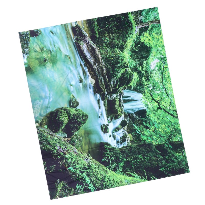 Forest Stream Scenery Tapestry Background Wall Hanging Decorative Blanket for