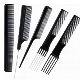 Peine Peluqueria Kit Profesional Barberia Estilista10pc Rosa