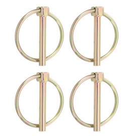 PATIKIL 11/64 x 1.42" Lynch Pins 4pcs Lynch Pin Assortment Kit Axle Lock Pin Clip Hardware Pin for Agricultural Tractor Trailer Carriage (4.5x36mm)