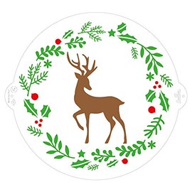 Decora 9270976 Stencil Reindeer Diameter 25 cm Plastic