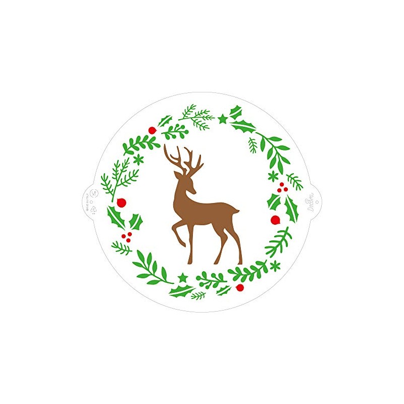Decora 9270976 Stencil Reindeer Diameter 25 cm Plastic