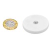 White Rubber Coated POS Magnets for Retail Fixing and Holding