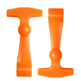 RUHUALIFE 2 Pack Orange Lid Latches Replacements Hard Cooler Handle Grips Silicone Rubber Compatible with Yeti RTIC and More Coolers