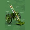 ZZPXMY Mortar Launcher Playset, Push Tyre Mortar Launcher, Soft Foam