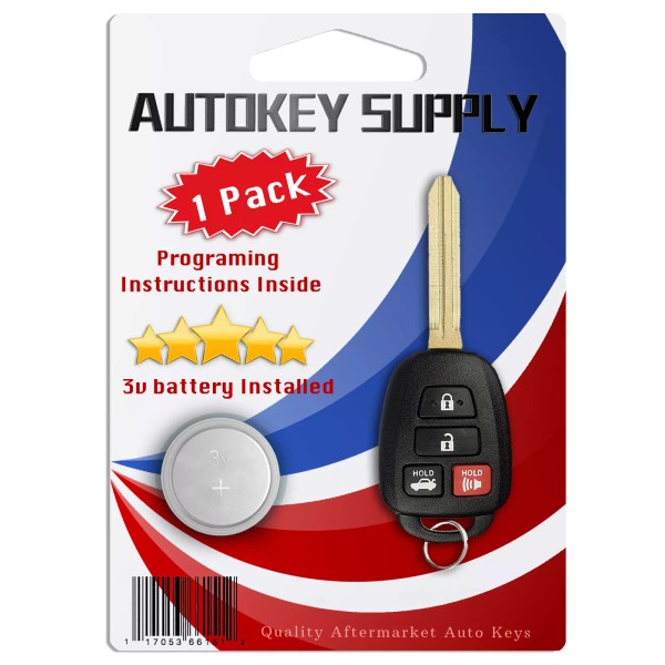 AKS KEYS Replacement for Toyota Camry 2014 2015 2016 2017