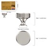 Amerdeco 10 Pack Brushed Satin Nickel Knurled Cabinet Knobs Kitchen