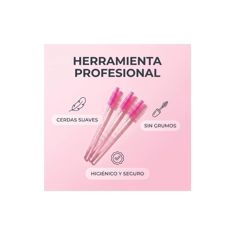 200 Piezas Cepillo Para Pestañas y Cejas, Varillas de Rímel