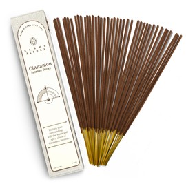 Cinnamon Incense Sticks, Organic Hand Dipped Incense, Natural Herbs & Aromatic Ingredients, Contain 40 Sticks Inside, Burn Time 45-60 Min, Spiritual Gifts, Incense by Karma Pledge