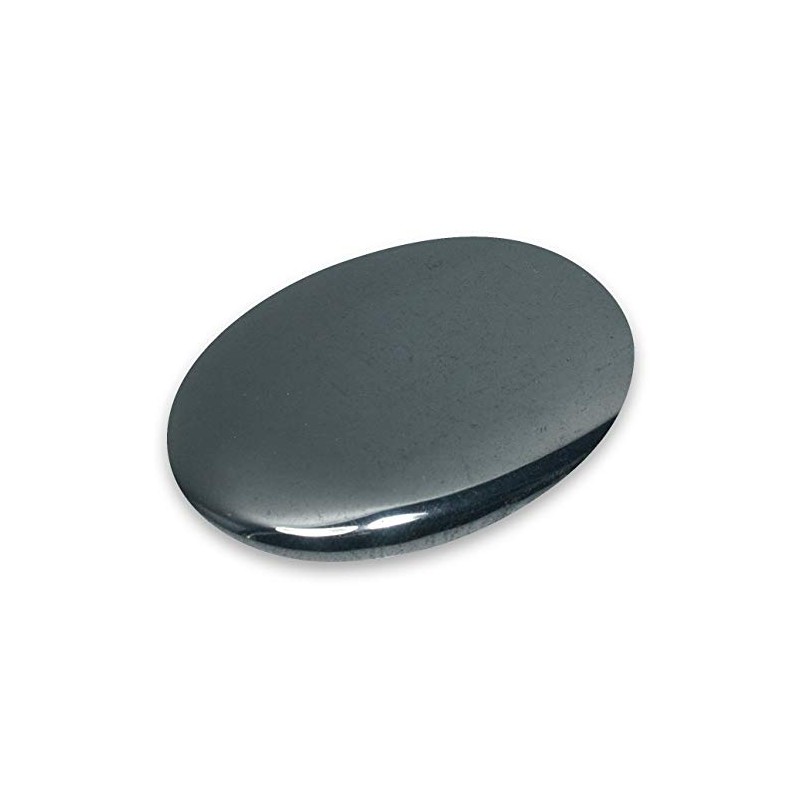 CrystalAge Hematite Palm Stone ~70x50mm