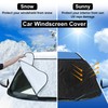 Car Windscreen Cover GENERISE Reversible All Seasons Car Screen Cover