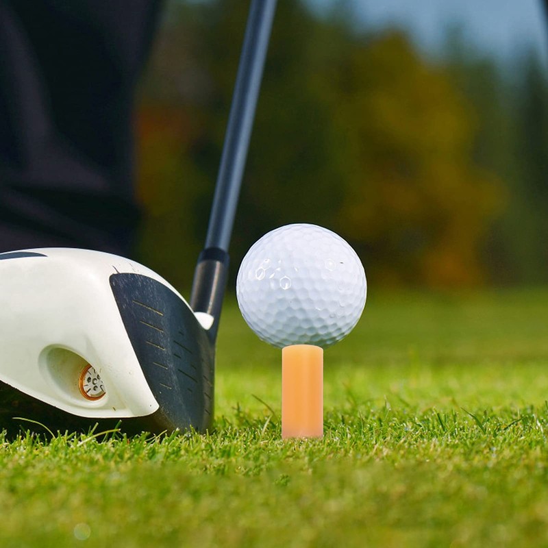 Agatige Golf Tees 80mm Rubber Golf Tees Holder for Driving