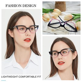 MARE AZZURO Cat Eye Reading Glasses Women Retro Cute Readers 1.0 1.25 1.5 1.75 2.0 2.25 2.5 2.75 3.0 3.5 4.0 5.0 6.0 (Purple, 2.50)
