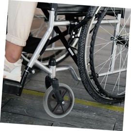 Mipcase 2pcs Wheelchair Front Wheels Replacement Parts Durable Drive Walker Wheels with Swivel Design Easy to Install Compatible with Wheelchairs Made From