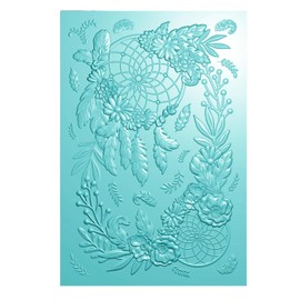 BAOFALI 3D Embossing Folder for Card Making,Dreamcatcher Clear Plastic Texture Fades Embossing Folder Template for Scrapbooking and Other Paper Craft Album Stamps DIY Decoration